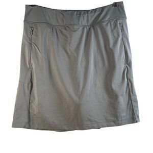 Jockey Womens Skort Athletic Skirt Gray‎ M Built-in Shorts Pockets